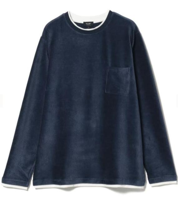 メンズ フェイクレイヤー カットコール ロングスリーブ Tシャツ < 男性ファッション メンズ フェイクレイヤー カットコール ロングスリーブ Tシャツ < 男性ファッションの