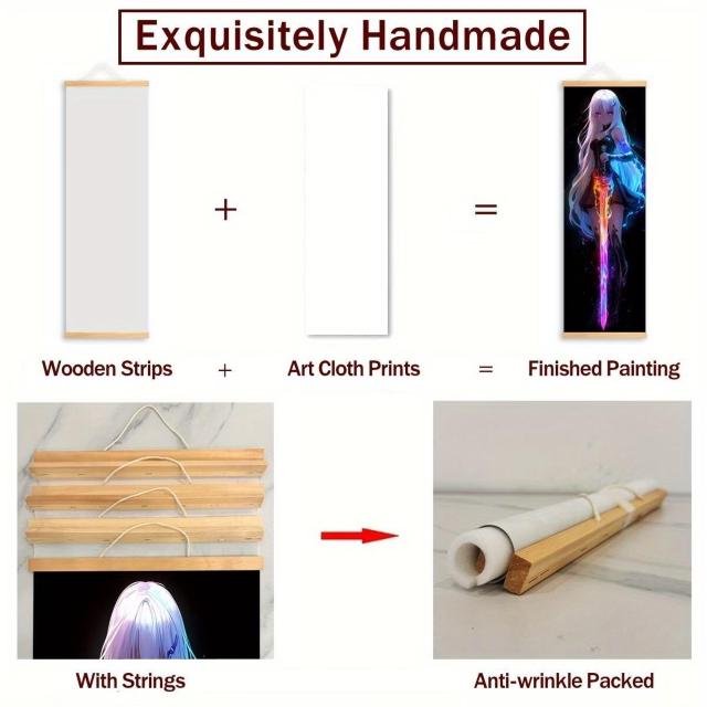 3人気アニメゲームの壁掛けタペストリーです縦120cm横40cm木製ハンガー付 < ホビー 3人気アニメゲームの壁掛けタペストリーです縦120cm横40cm木製ハンガー付 < ホビーの