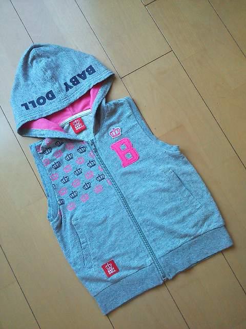 中古Bロゴベスト110グレー☆ベビドBABYDOLLベビードール < ブランド 中古Bロゴベスト110グレー☆ベビドBABYDOLLベビードール < ブランドの