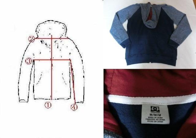 USA購入人気ボーダー系【DC SHOES】フルジップパーカーUS M青2色 < 男性ファッション  USA購入人気ボーダー系【DC SHOES】フルジップパーカーUS M青2色 < 男性ファッションの