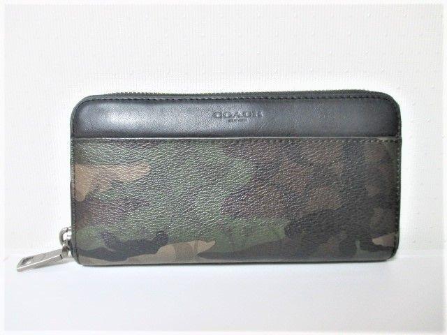 COACH コーチ カモフラージュ柄 ラウンドファスナー 長財布/メンズ☆大人気希少モデル < ブランド COACH コーチ カモフラージュ柄 ラウンドファスナー 長財布/メンズ☆大人気希少モデル < ブランドの