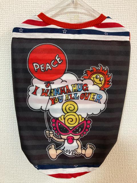 3L★ハンドメイド ヒスミニ シャツ パネル ボーダー★ < ペット/手芸/園芸  3L★ハンドメイド ヒスミニ シャツ パネル ボーダー★  < ペット/手芸/園芸の