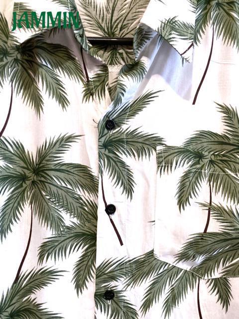 アジアン植物柄半袖シャツ★ヤシの木柄★リゾート★アジアン < 男性ファッション  アジアン植物柄半袖シャツ★ヤシの木柄★リゾート★アジアン < 男性ファッションの