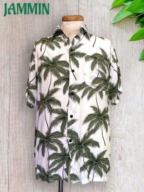 アジアン植物柄半袖シャツ★ヤシの木柄★リゾート★アジアン < 男性ファッション  アジアン植物柄半袖シャツ★ヤシの木柄★リゾート★アジアン < 男性ファッションの