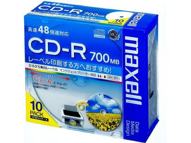 マクセル CD-R 700MB ひろびろ美白レーベル 10枚 CDR700S.WP.S1P10S < 家電/AV  マクセル CD-R 700MB ひろびろ美白レーベル 10枚 CDR700S.WP.S1P10S  < 家電/AVの