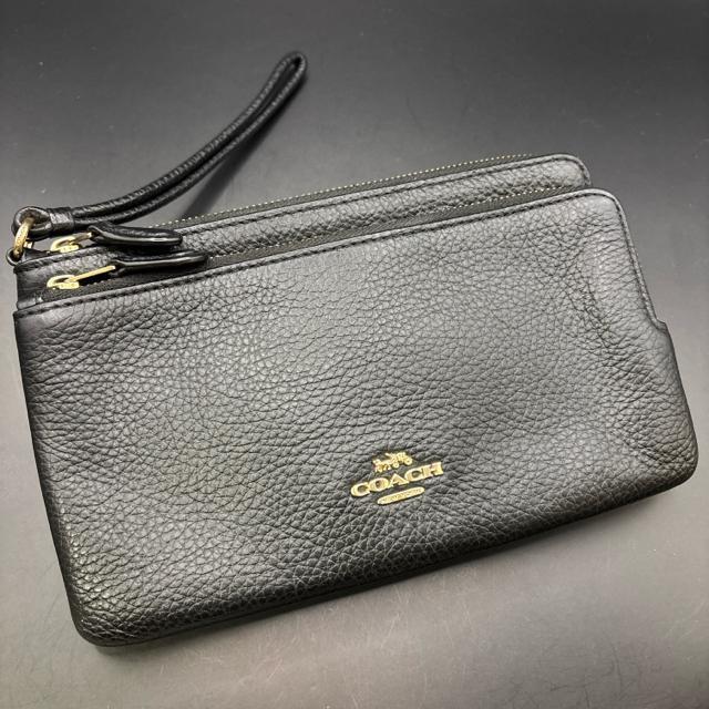 即決 COACH コーチ ダブルジップウォレット ブラック < ブランド  即決 COACH コーチ ダブルジップウォレット ブラック  < ブランドの