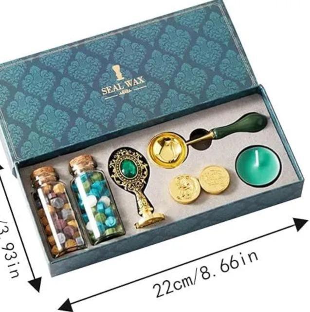 シーリングワックススタンプ、シーリングワックスキット | ワックスシールスタンプ,完全なファイアシールセット、 < おもちゃ  シーリングワックススタンプ、シーリングワックスキット | ワックスシールスタンプ,完全なファイアシールセット、 < おもちゃの