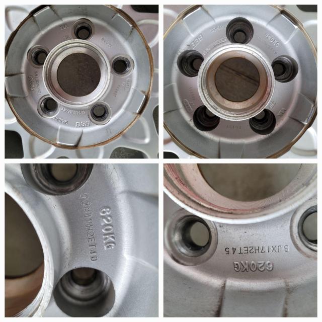 BBS 鍛造 RG136 RG137ホイール17インチPCD114.3 5穴8J 9J+45/+40 ハブ60ホイールのみ4本 < 自動車/バイク BBS 鍛造 RG136 RG137ホイール17インチPCD114.3 5穴8J 9J+45/+40 ハブ60ホイールのみ4本 < 自動車/バイク