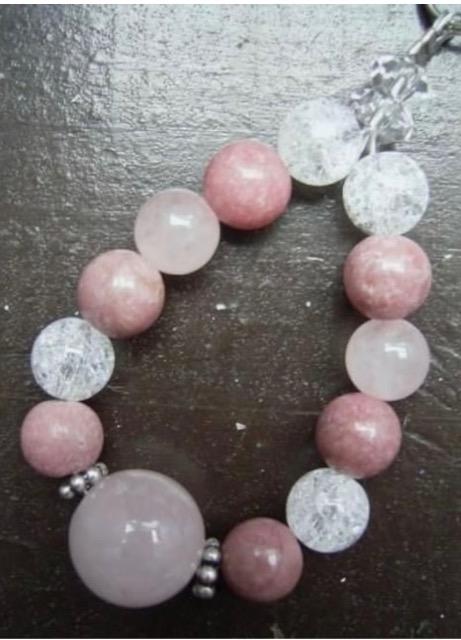 ☆恋愛運・出会い☆ローズクォーツxロードナイトxクラック水晶 < 家電/AV  ☆恋愛運・出会い☆ローズクォーツxロードナイトxクラック水晶  < 家電/AVの