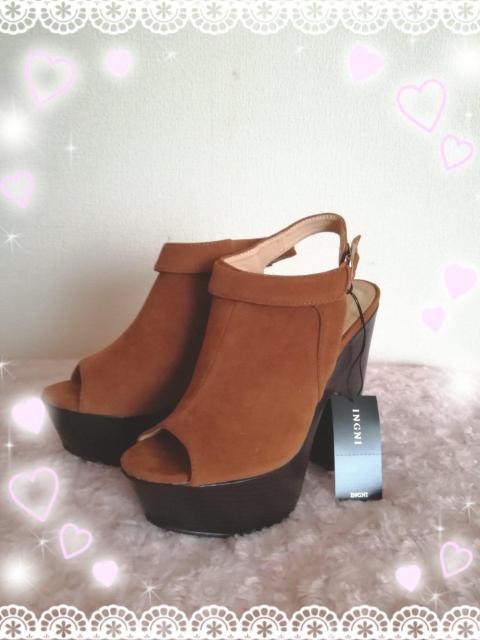 新品☆イング*オープントゥブーティ < ブランド 新品☆イング*オープントゥブーティ < ブランドの