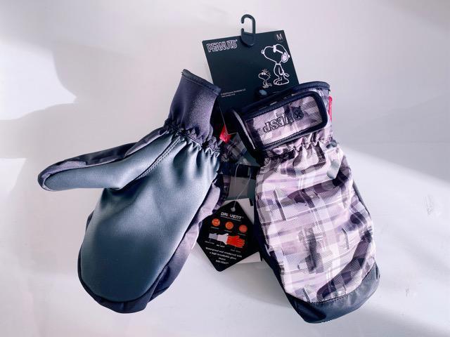 SNOOPYスポーツスヌーピーコラボVESPベスプグローブミトン男女兼用防水防寒手袋自転車黒グレー < 女性ファッション SNOOPYスポーツスヌーピーコラボVESPベスプグローブミトン男女兼用防水防寒手袋自転車黒グレー < 女性ファッションの