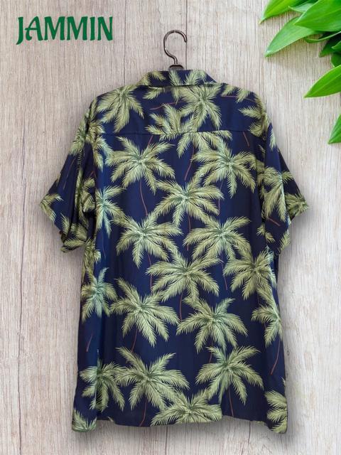 アジアン植物柄半袖シャツ★椰子の木柄★アジアン★リゾート < 男性ファッション  アジアン植物柄半袖シャツ★椰子の木柄★アジアン★リゾート < 男性ファッションの