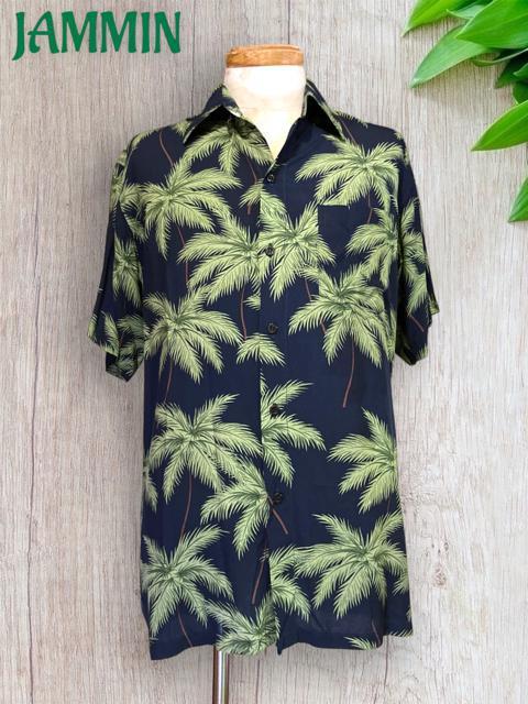 アジアン植物柄半袖シャツ★椰子の木柄★アジアン★リゾート < 男性ファッション  アジアン植物柄半袖シャツ★椰子の木柄★アジアン★リゾート < 男性ファッションの
