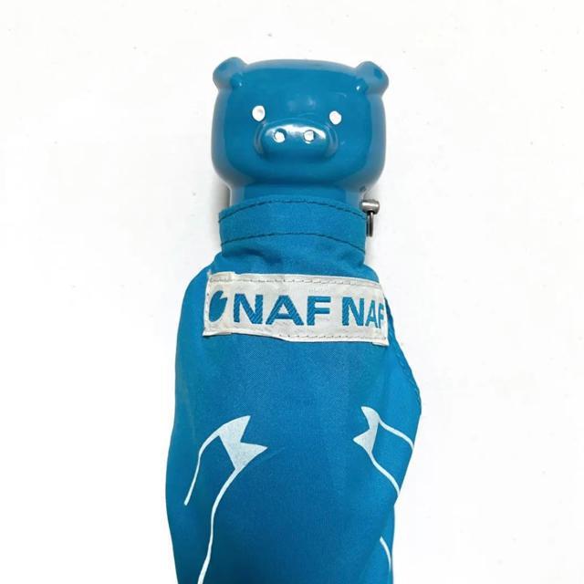 【超美品】ブタさん折りたたみ傘/NAF NAF/ブルー/折りたたみ時長さ25cm < 女性ファッション  【超美品】ブタさん折りたたみ傘/NAF NAF/ブルー/折りたたみ時長さ25cm < 女性ファッションの