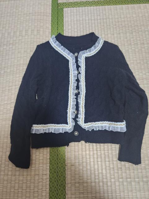 美品  ブラック ニットカーディガン サイズ→M < 女性ファッション  美品  ブラック ニットカーディガン サイズ→M  < 女性ファッションの
