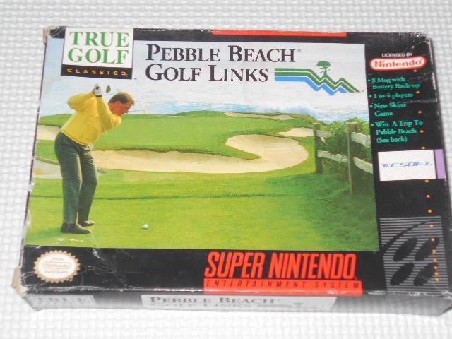 SFC★PEBBLE BEACH GOLF LINKS SNES 海外版 北米版 端子清掃済 < ゲーム本体/ソフト  SFC★PEBBLE BEACH GOLF LINKS SNES 海外版 北米版 端子清掃済  < ゲーム本体/ソフトの