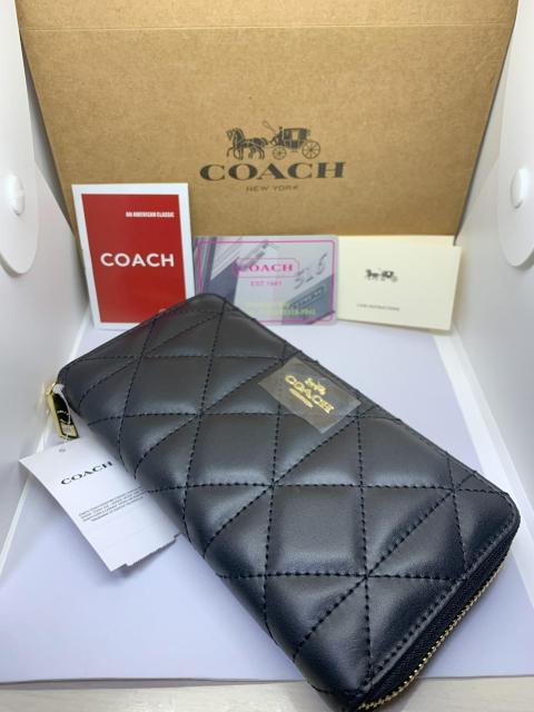 COACH  コーチ  F53637  長財布 キルテッド レザー アコーディオン ジップアラウンド ブラック  IMBLK < ブランド  COACH  コーチ  F53637  長財布 キルテッド レザー アコーディオン ジップアラウンド ブラック  IMBLK < ブランドの