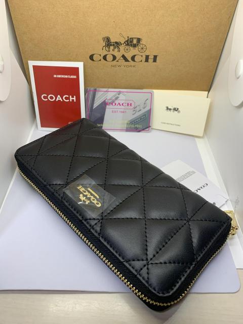 COACH  コーチ  F53637  長財布 キルテッド レザー アコーディオン ジップアラウンド ブラック  IMBLK < ブランド  COACH  コーチ  F53637  長財布 キルテッド レザー アコーディオン ジップアラウンド ブラック  IMBLK < ブランドの