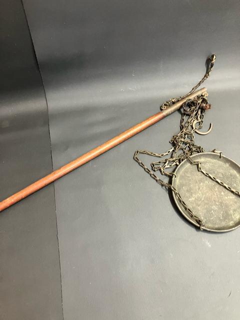 レトロ 天秤計り 吊秤 幅約52cm 文鎮 文鎮秤 天秤 < ホビー  レトロ 天秤計り 吊秤 幅約52cm 文鎮 文鎮秤 天秤 < ホビーの