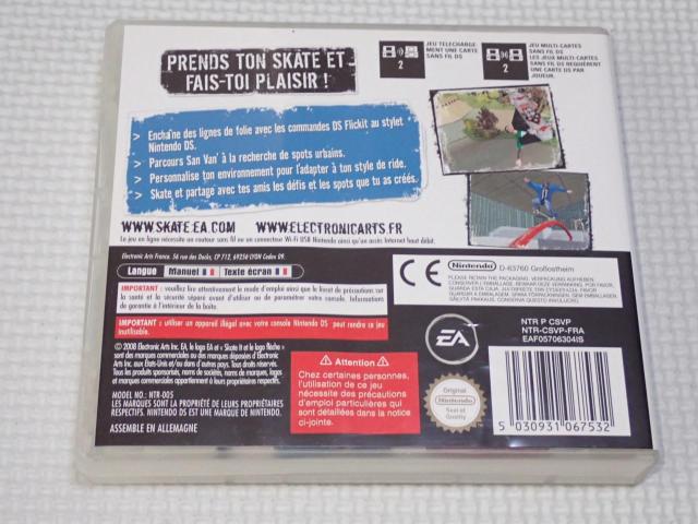 DS★SKATE IT 海外版 EU版★箱付・説明書付・ソフト付 < ゲーム本体/ソフト DS★SKATE IT 海外版 EU版★箱付・説明書付・ソフト付 < ゲーム本体/ソフトの