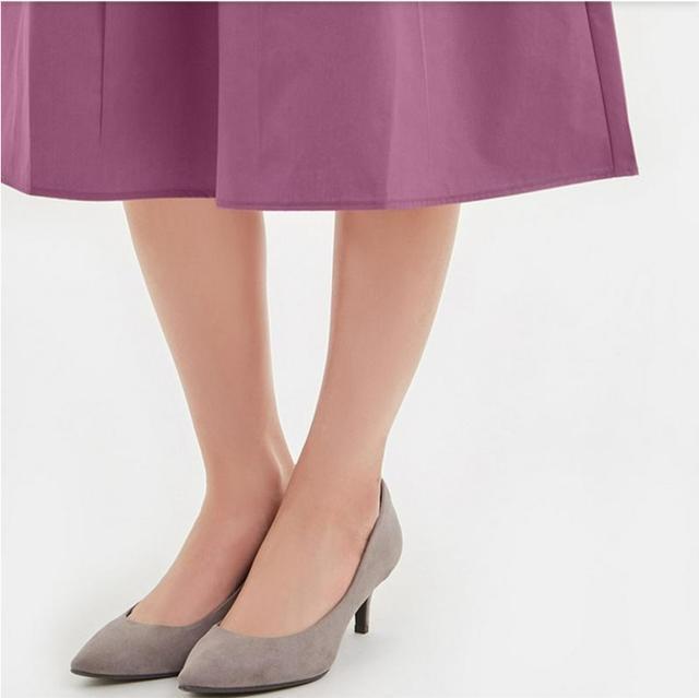 GU ジーユー カラーフレアスカート ひざ丈 フレアスカート 紫 パープル ラベンダー S  ユニクロ < ブランド  GU ジーユー カラーフレアスカート ひざ丈 フレアスカート 紫 パープル ラベンダー S  ユニクロ < ブランドの