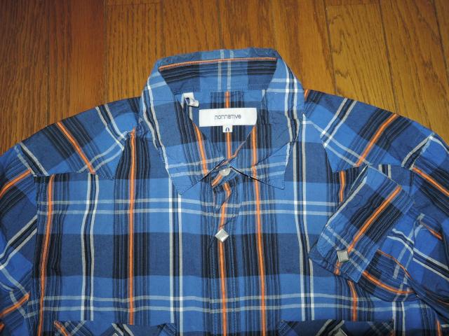 nonnative ノンネイティブ ウエスタン チェックシャツ 0 青 ブルー 薄手 長袖シャツ < ブランド  nonnative ノンネイティブ ウエスタン チェックシャツ 0 青 ブルー 薄手 長袖シャツ < ブランドの