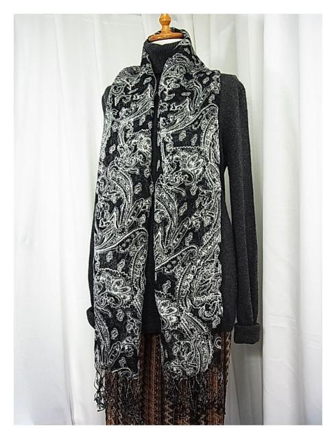 500円スタ★正規品 美品 linen素材 ロングストール ショール マフラー < 女性ファッション  500円スタ★正規品 美品 linen素材 ロングストール ショール マフラー < 女性ファッションの