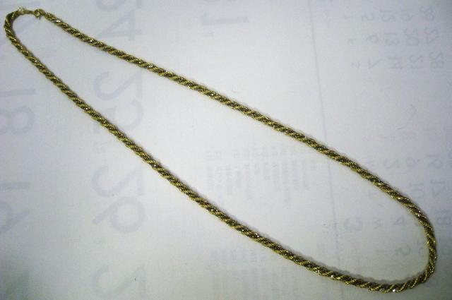 �ɔ��i 750 18���ƃz���C�g�S�[���h�̃��[�v�f�U�C���� �l�b�N���X 60cm �� �����A�N�Z�T���[/���v�� 