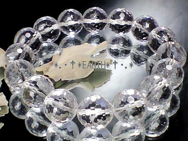 天然石★12ミリ128面カット高級天然水晶AAA数珠 < 男性アクセサリー/時計 天然石★12ミリ128面カット高級天然水晶AAA数珠 < 男性アクセサリー/時計の