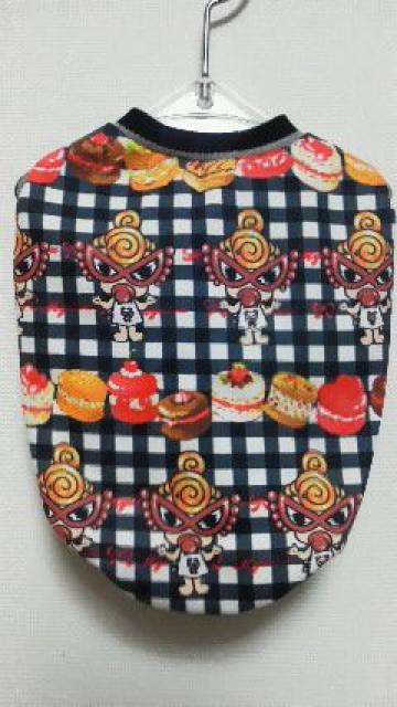 ハンドメイド*ヒスミニTシャツ*マカロン柄・黒・チェック・ボーダー・犬用*S < ペット/手芸/園芸  ハンドメイド*ヒスミニTシャツ*マカロン柄・黒・チェック・ボーダー・犬用*S  < ペット/手芸/園芸の