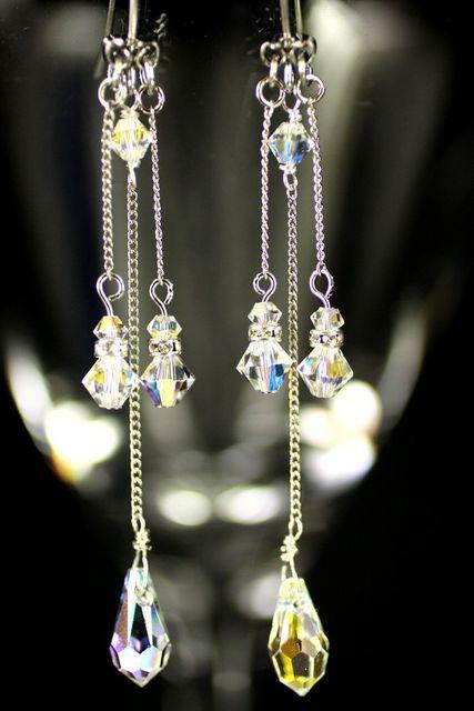 ハンドメイド★スワロビーズ使用!ロングピアス★自慢の1品★ < 女性アクセサリー/時計 ハンドメイド★スワロビーズ使用!ロングピアス★自慢の1品★ < 女性アクセサリー/時計の