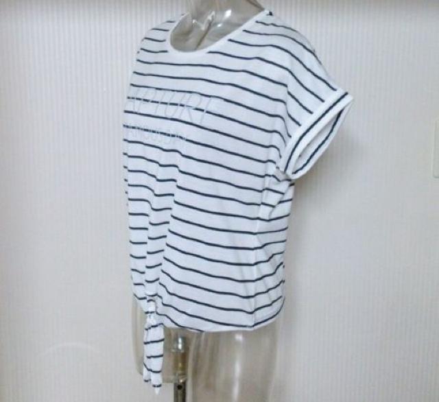 COLZA★ボーダー柄 前結び トップス < ブランド COLZA★ボーダー柄 前結び トップス < ブランドの