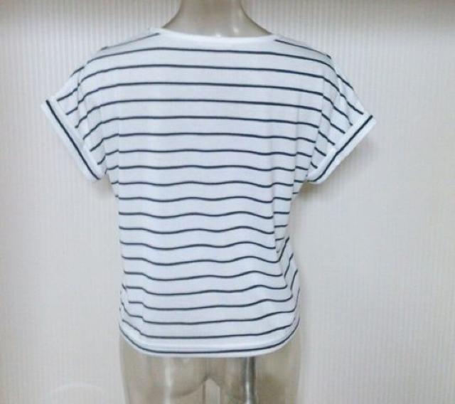 COLZA★ボーダー柄 前結び トップス < ブランド COLZA★ボーダー柄 前結び トップス < ブランドの