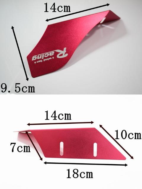3色より選択RACINGバンパーウィングカナード < 自動車/バイク 3色より選択RACINGバンパーウィングカナード < 自動車/バイク