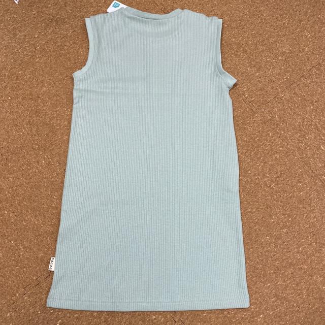 新品タグ付き140ノースリーブワンピース ミントカラー.10 < キッズ/ベビー  新品タグ付き140ノースリーブワンピース ミントカラー.10 < キッズ/ベビーの