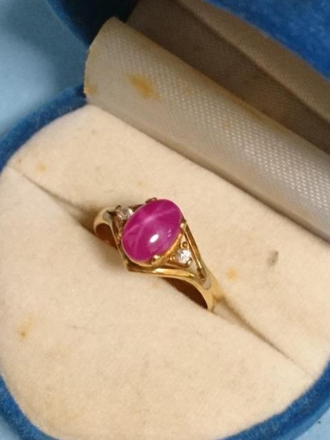 指輪 スタールビー &ダイヤ < 女性アクセサリー/時計 指輪 スタールビー &ダイヤ < 女性アクセサリー/時計の