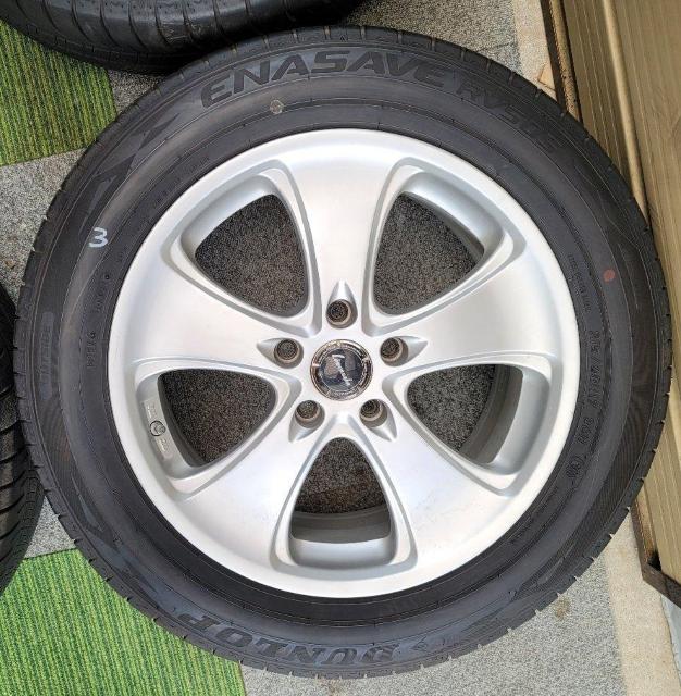 ブリヂストン Lowenzahn DRS2社外アルミホイール17インチ7.5J ET42 114.3夏タイヤ付き4本セットDUNL < 自動車/バイク ブリヂストン Lowenzahn DRS2社外アルミホイール17インチ7.5J ET42 114.3夏タイヤ付き4本セットDUNL < 自動車/バイク