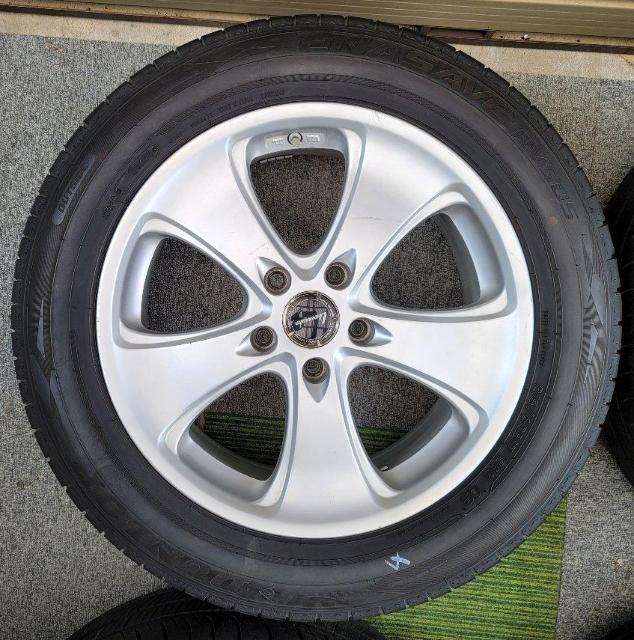 ブリヂストン Lowenzahn DRS2社外アルミホイール17インチ7.5J ET42 114.3夏タイヤ付き4本セットDUNL < 自動車/バイク ブリヂストン Lowenzahn DRS2社外アルミホイール17インチ7.5J ET42 114.3夏タイヤ付き4本セットDUNL < 自動車/バイク