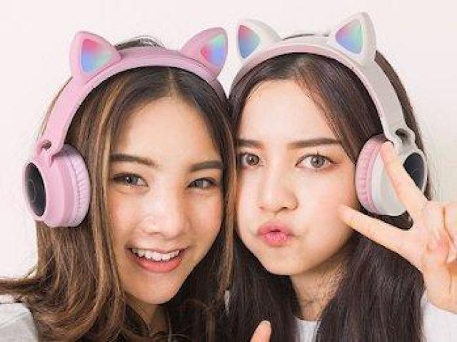 �l�R���w�b�h�z�� �������� LED ���C�����X Bluetooth 3.5mm�W���b�N �w�b�h�t�H�� �w�b�h�z�� �l�R �L�� �� �Ɠd/AV�� 