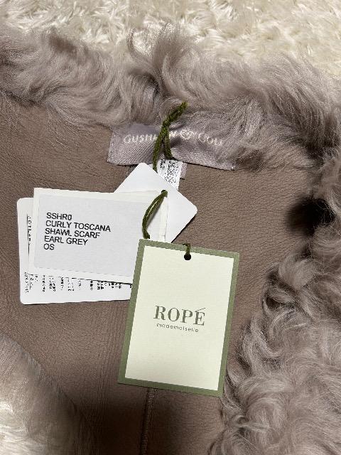 4.1万新品タグ付きROPE★羊毛皮+天然皮革ひも・イギリス製ティペット < ブランド 4.1万新品タグ付きROPE★羊毛皮+天然皮革ひも・イギリス製ティペット < ブランドの