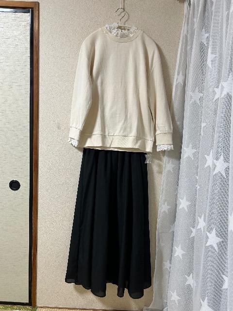 �V�i�^�O�t��GLOBAL WORK���E�񃌁[�X�t���g���[�i�[& GU�{�����[���t���A�����O�X�J�[�g  �� �u�����h�� 