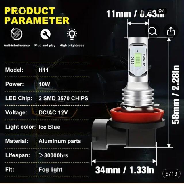 フォクランプ H11 H8 H9 LED 6000K ホワイト < 自動車/バイク フォクランプ H11 H8 H9 LED 6000K ホワイト < 自動車/バイク