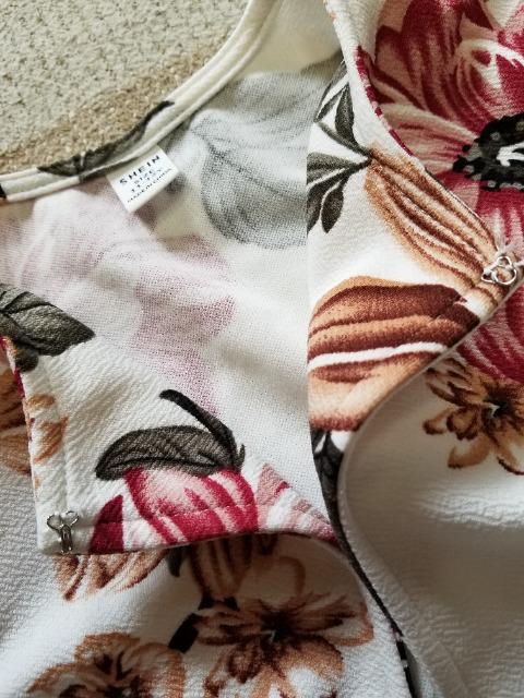 SHEIN�@�ԕ��v�����g�W���P�b�g�@���g�p �� �L�b�Y/�x�r�[�� 