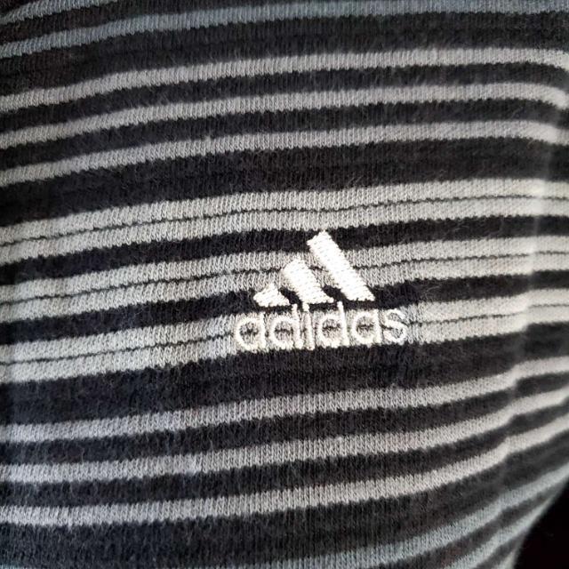 込み★305★adidas★ボーダーフード付きカーディガン★M★ < ブランド 込み★305★adidas★ボーダーフード付きカーディガン★M★ < ブランドの