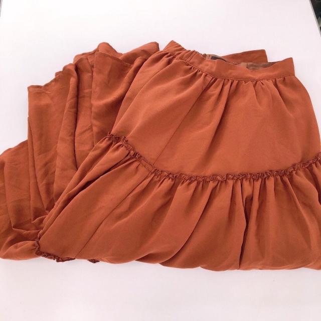 ◆rienda/リエンダ◆シフォンティアードJ/Wロングスカート★ブラウンS*ギャルコーデ♪ < ブランド  ◆rienda/リエンダ◆シフォンティアードJ/Wロングスカート★ブラウンS*ギャルコーデ♪ < ブランドの