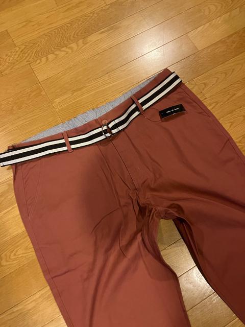 vide et bois スリムストレート チノパン超大きい size7L < 男性ファッション  vide et bois スリムストレート チノパン超大きい size7L < 男性ファッションの