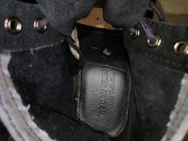 CEDAR CREST セダークレスト スエードブーツ 26.5cm 黒 ブラック レザーワークブーツ < 男性ファッション  CEDAR CREST セダークレスト スエードブーツ 26.5cm 黒 ブラック レザーワークブーツ < 男性ファッションの