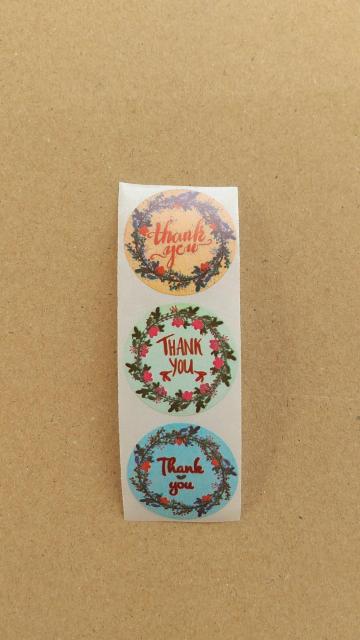 〈即決★〉@カラフルリース Thank you シール 3枚 < インテリア/ライフ 〈即決★〉@カラフルリース Thank you シール 3枚 < インテリア/ライフの