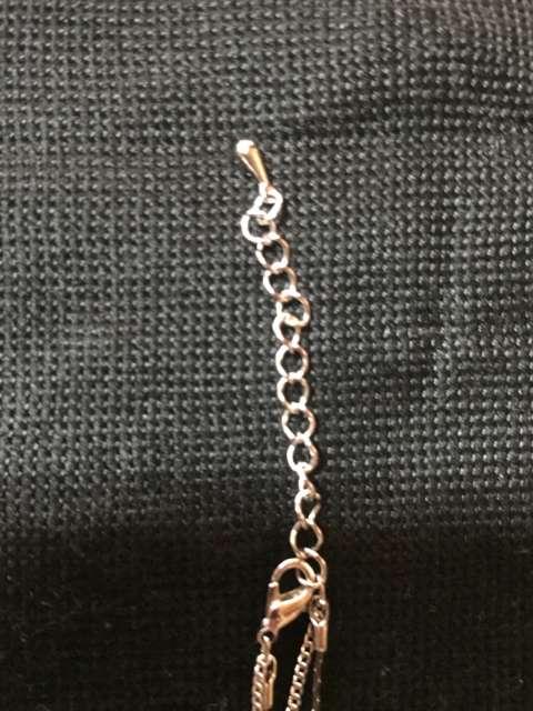 376.新品☆ストーン付き2連イニシャルネックレス☆R < 女性アクセサリー/時計  376.新品☆ストーン付き2連イニシャルネックレス☆R < 女性アクセサリー/時計の