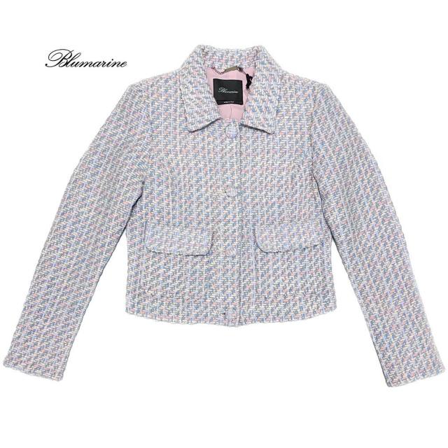 新品ブルマリンBlumarineツイードジャケット パステルフ < ブランド 新品ブルマリンBlumarineツイードジャケット パステルフ < ブランドの